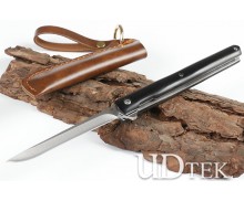 Pen Xian Quick Opening Folding Knife (Two Black Sandalwood） UD2105514A